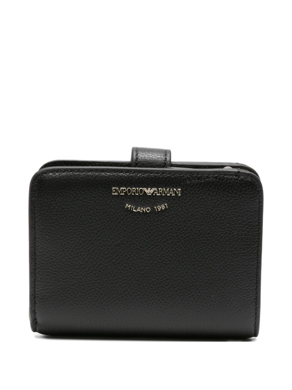 Emporio Armani Tumbled-Leather Bi-Fold Wallet