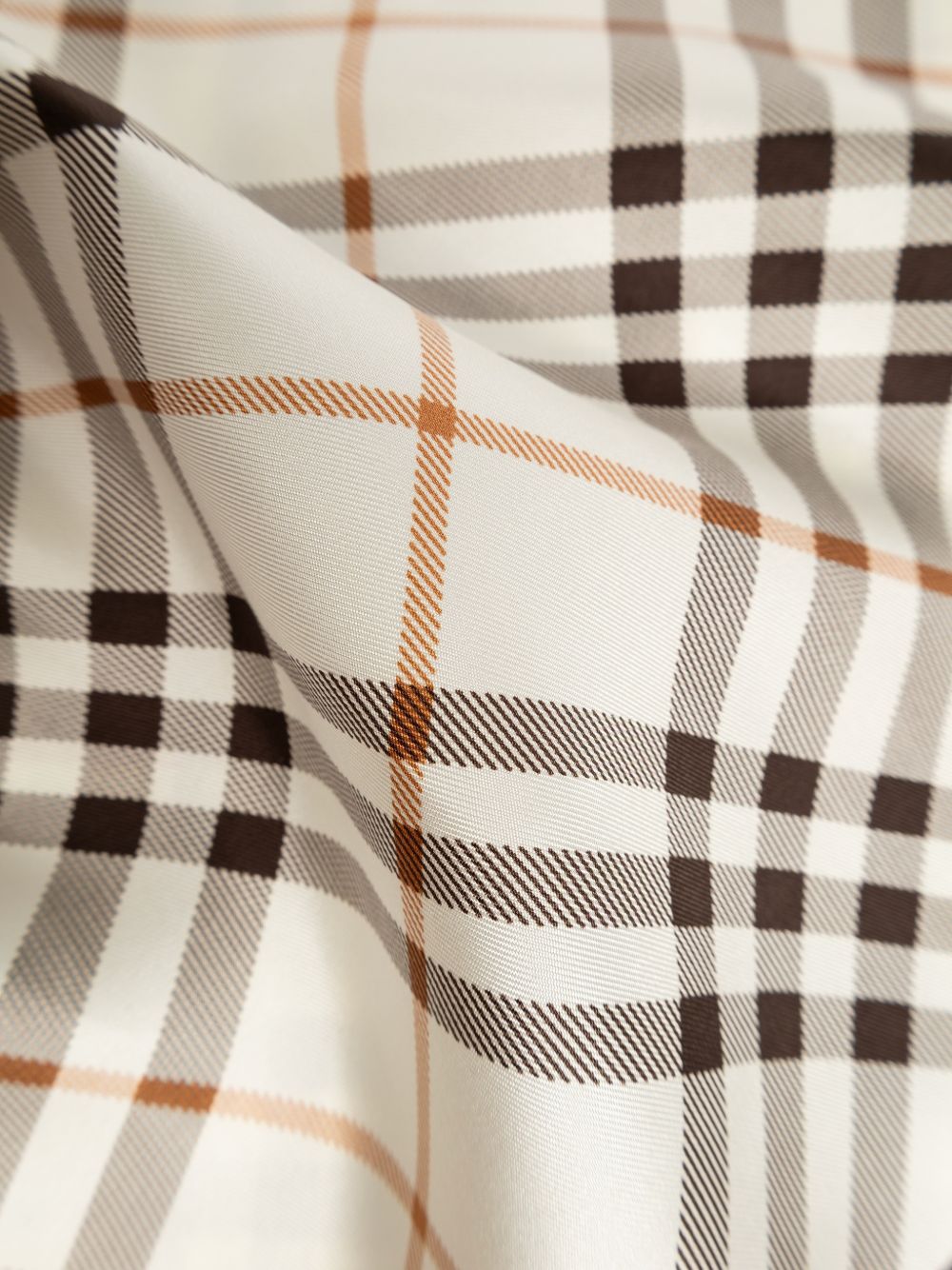 Burberry Check Knight Stamp Silk Scarf