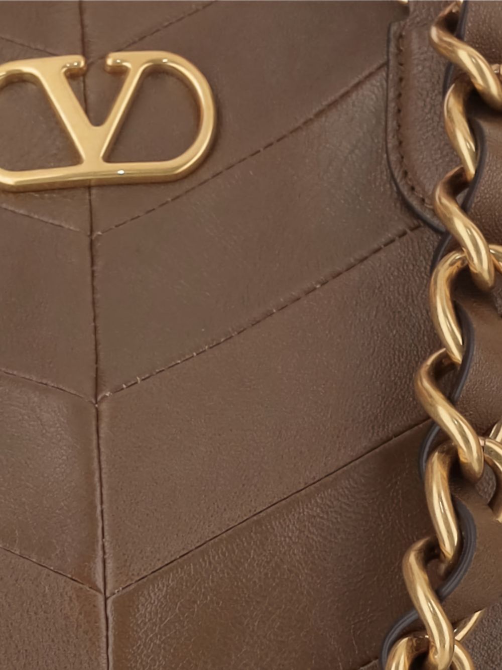 Çantë Shopping Valentino Garavani Laseine prej Lëkure Nappa