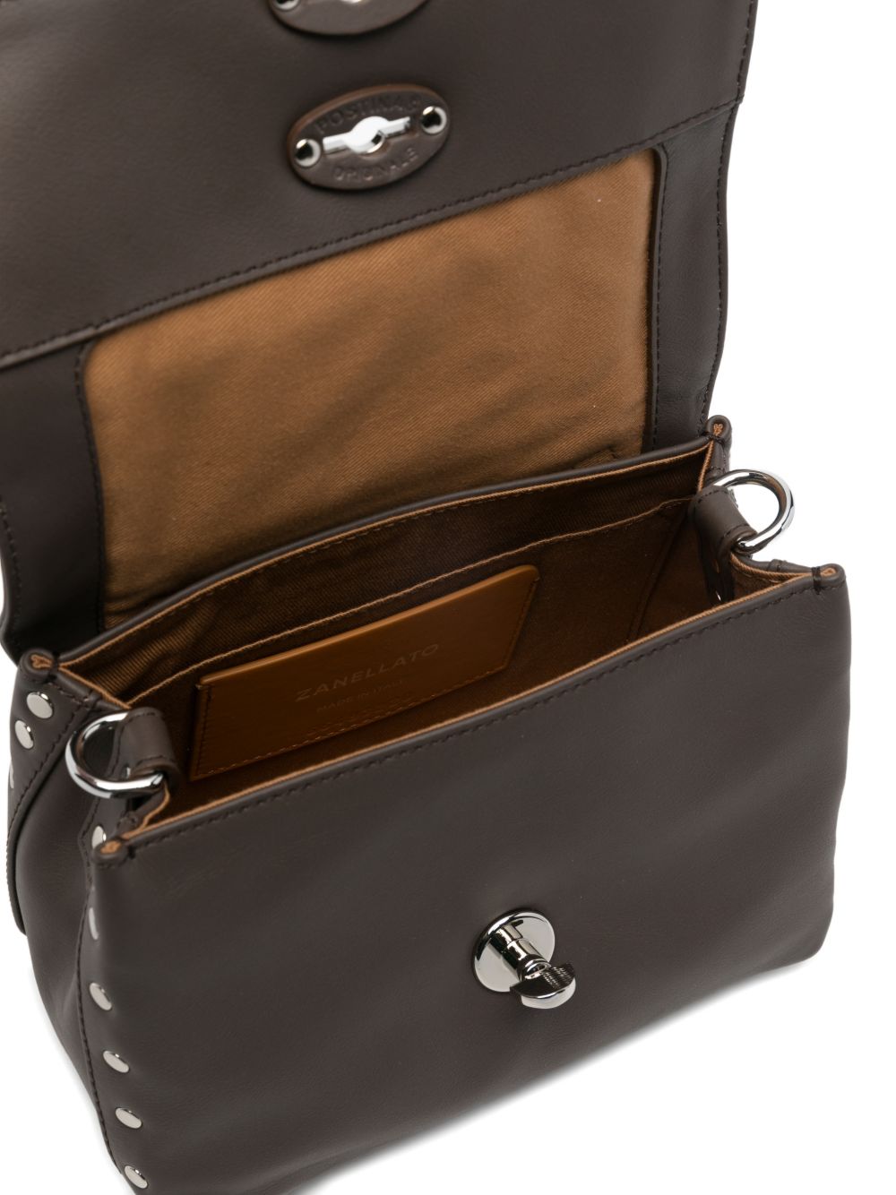 Zanellato Postina® Baby Bag In Smooth Brown Gianduiotto Leather
