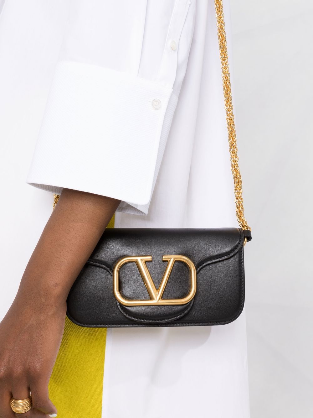 Valentino Garavani Locò small leather shoulder bag