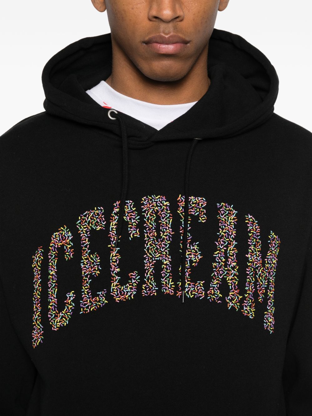 Icecream Logo cotton hoodie