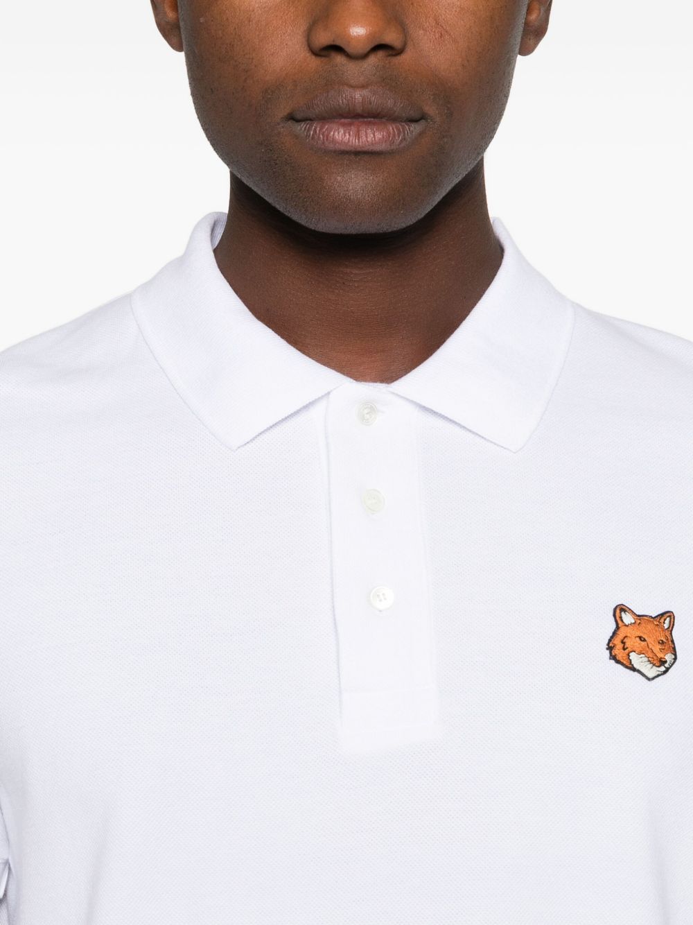 Maison Kitsuné Maison Kitsuné Fox Head cotton polo shirt