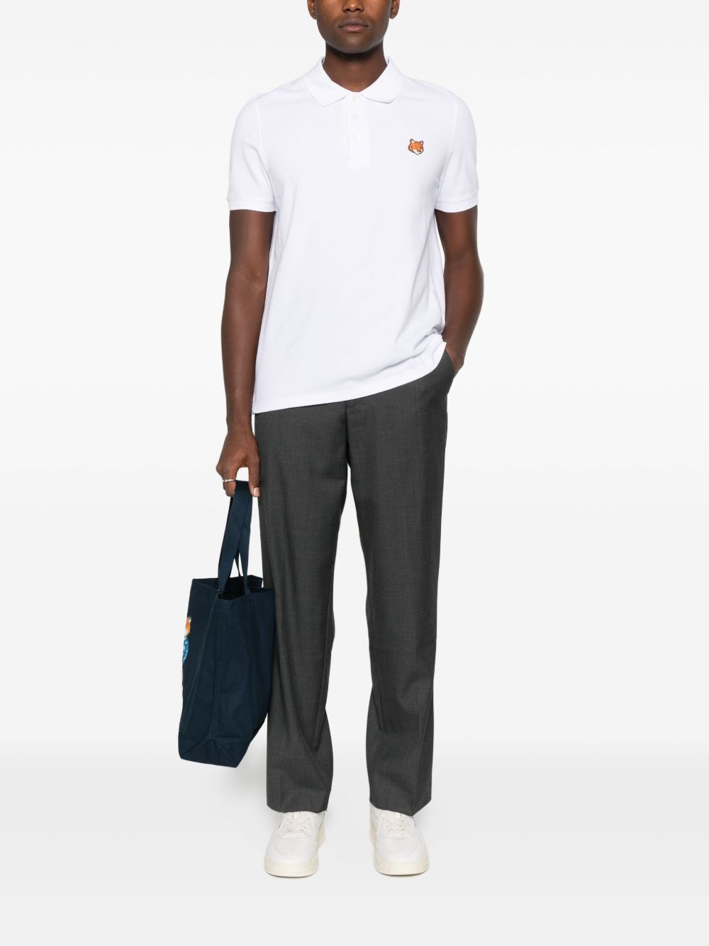 Maison Kitsuné Maison Kitsuné Fox Head cotton polo shirt