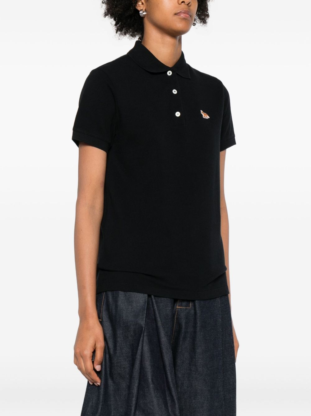 Maison Kitsuné Maison Kitsuné Baby Fox cotton polo shirt