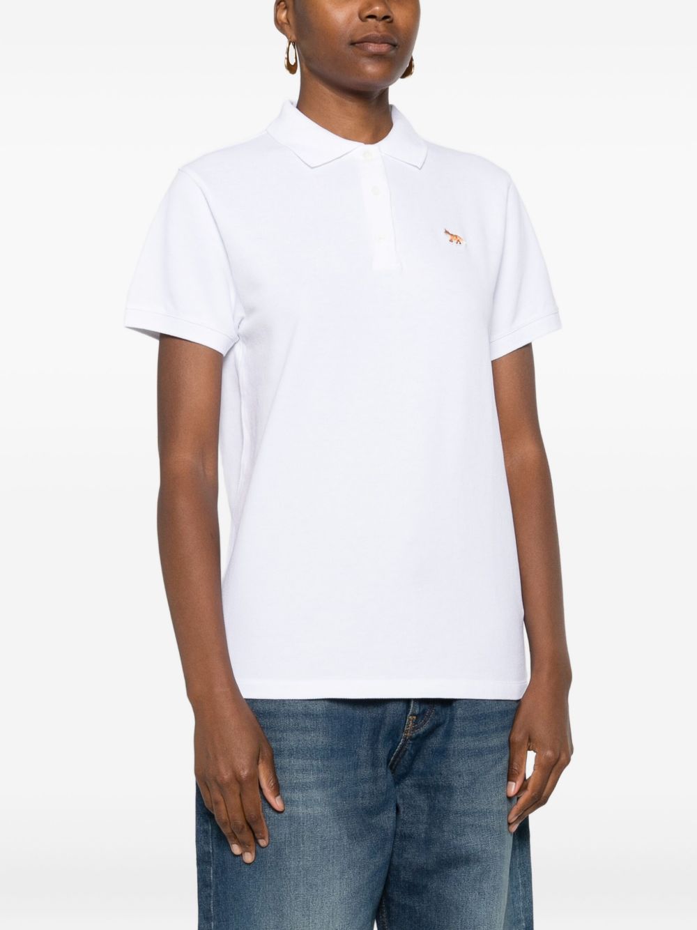 Maison Kitsuné Baby Fox-motif Polo Top
