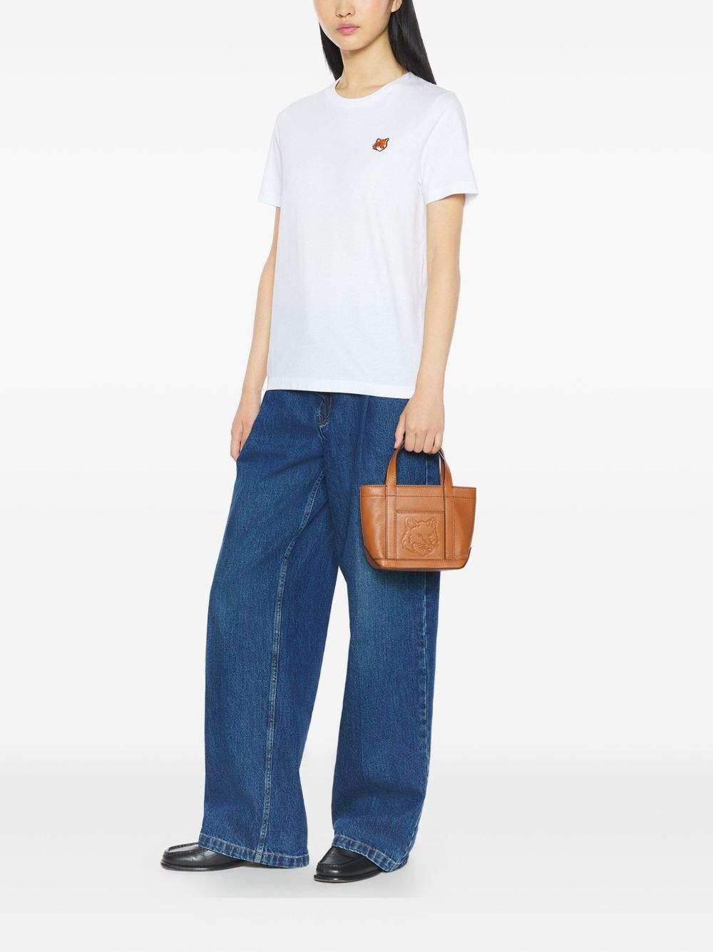 Maison Kitsuné Maison Kitsuné Fox Head embroidery Fox Head cotton t-shirt