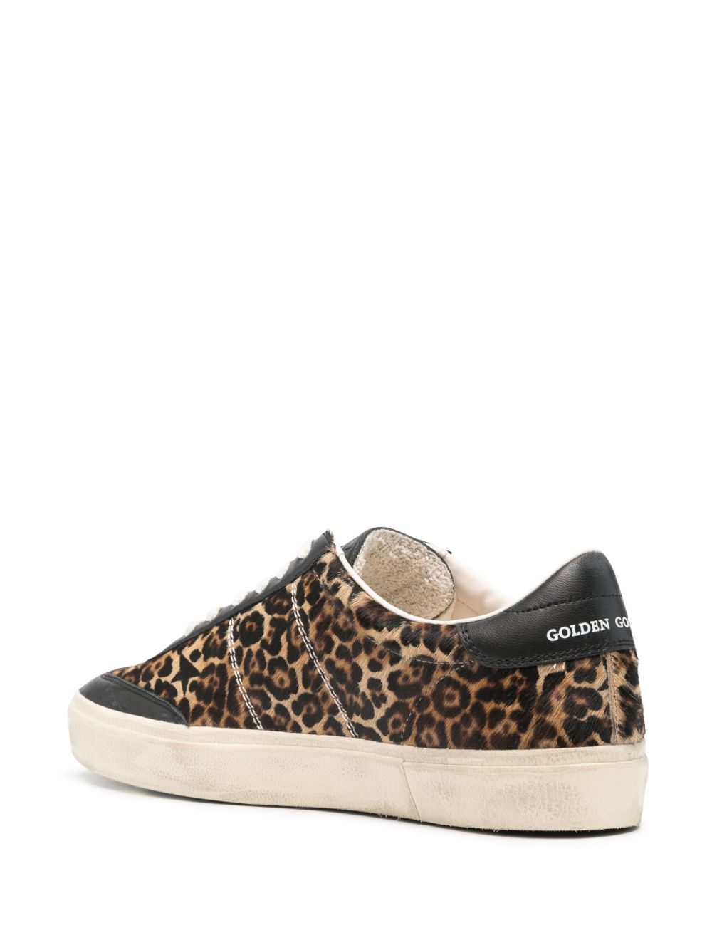 Golden Goose Soul Star in leopard-print pony skin Sneakers