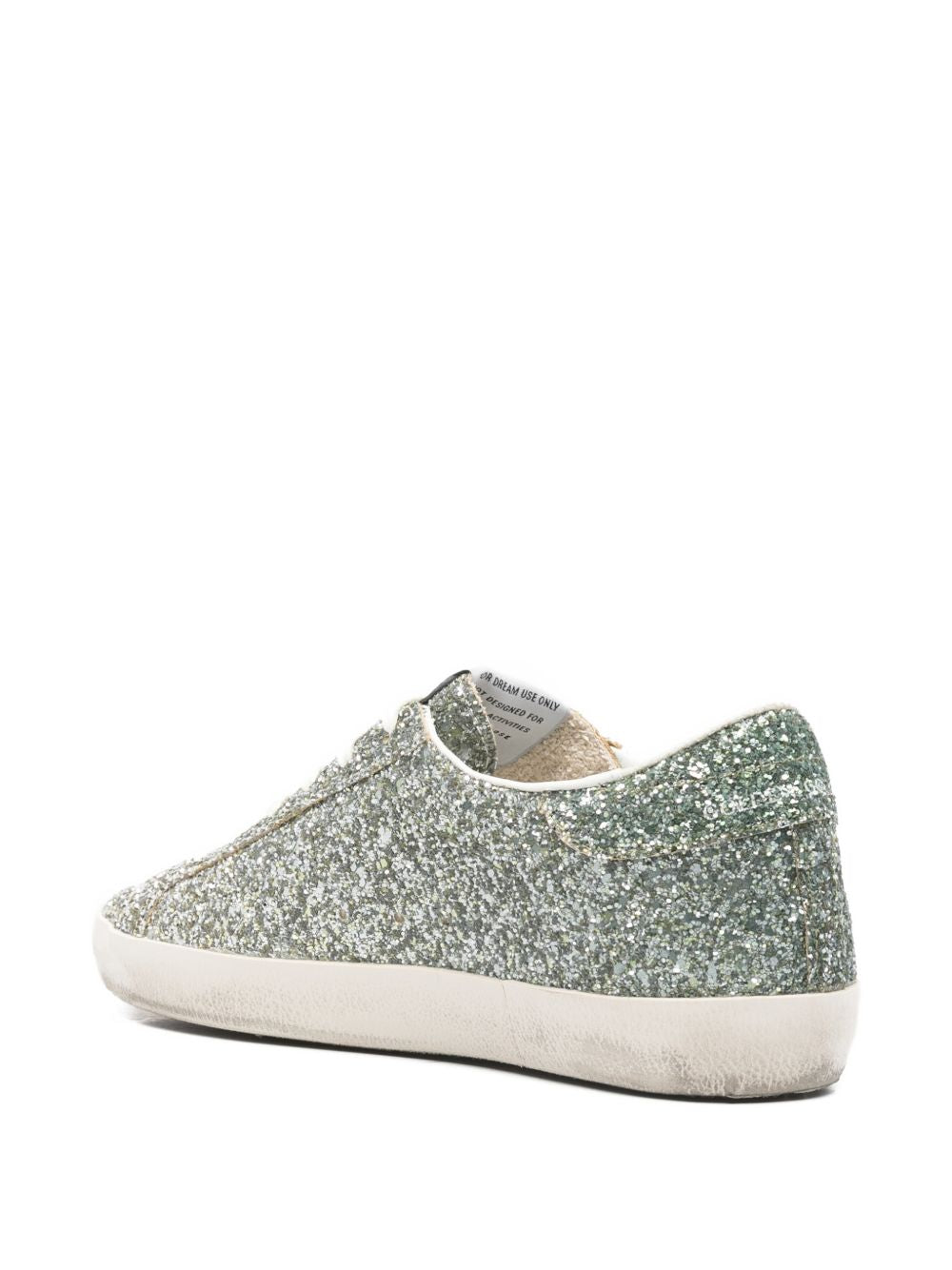 Golden Goose Super-Star Women's silver glitter