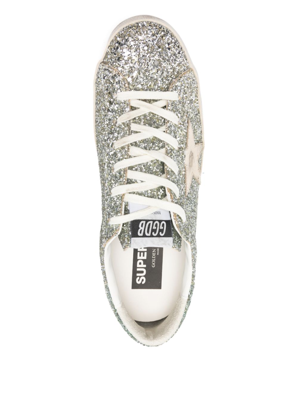 Golden Goose Super-Star Women's silver glitter