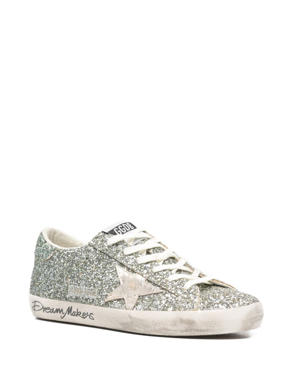 Golden Goose Super-Star Women's silver glitter