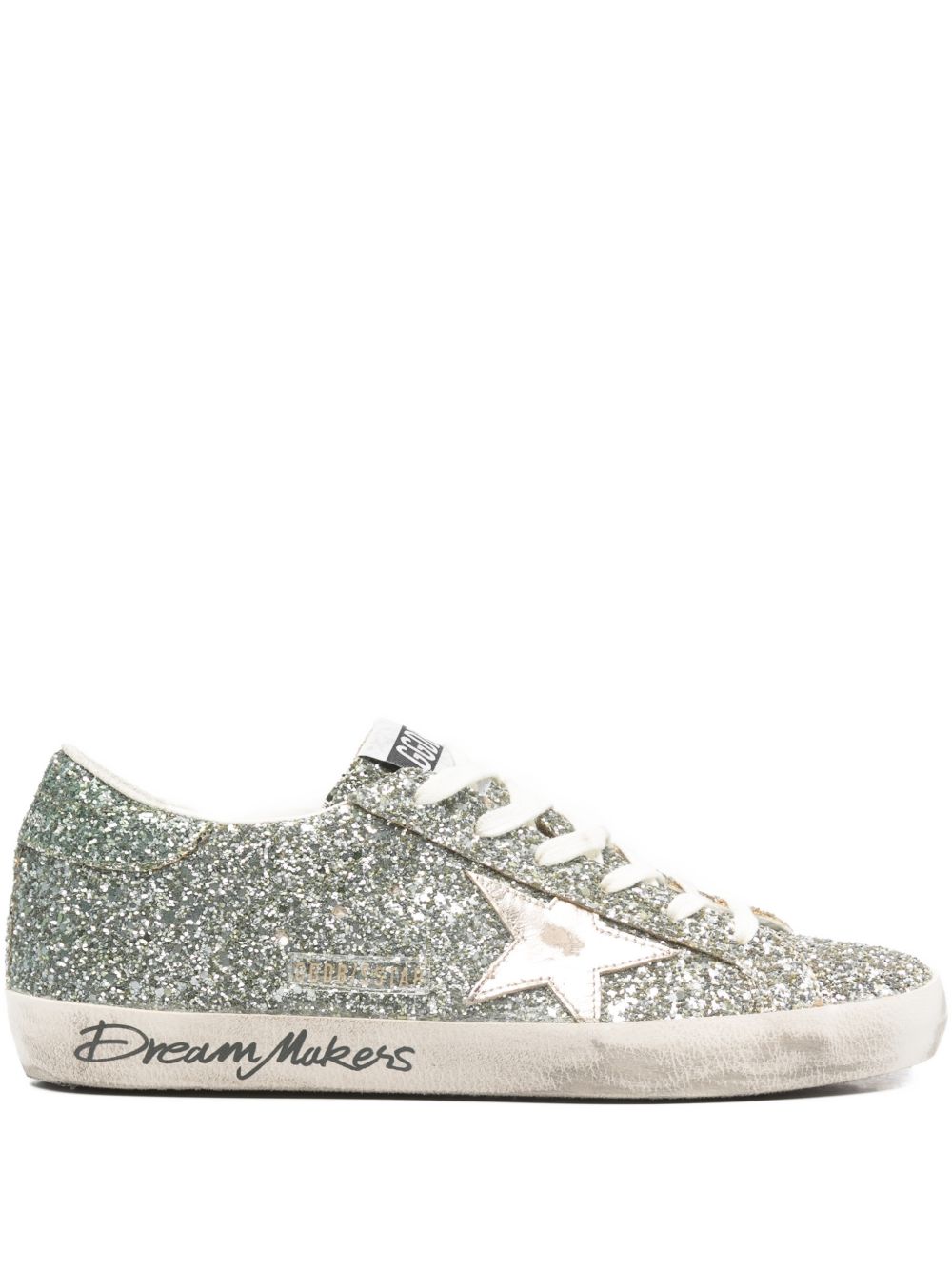 Golden Goose Super-Star Women's silver glitter