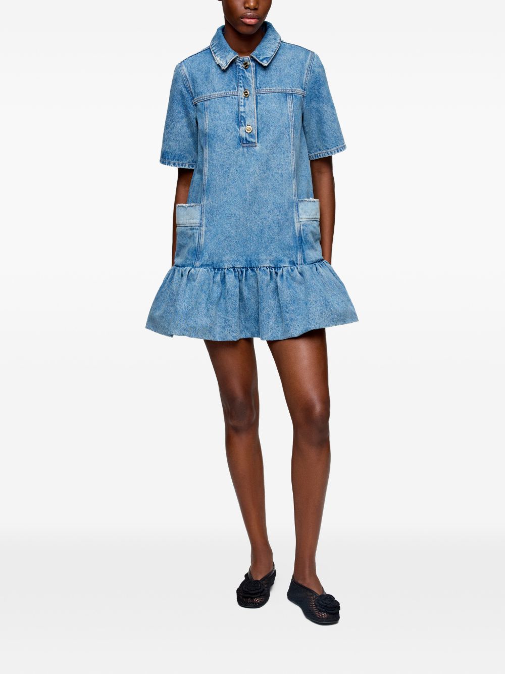 GANNI Dress NAVY
