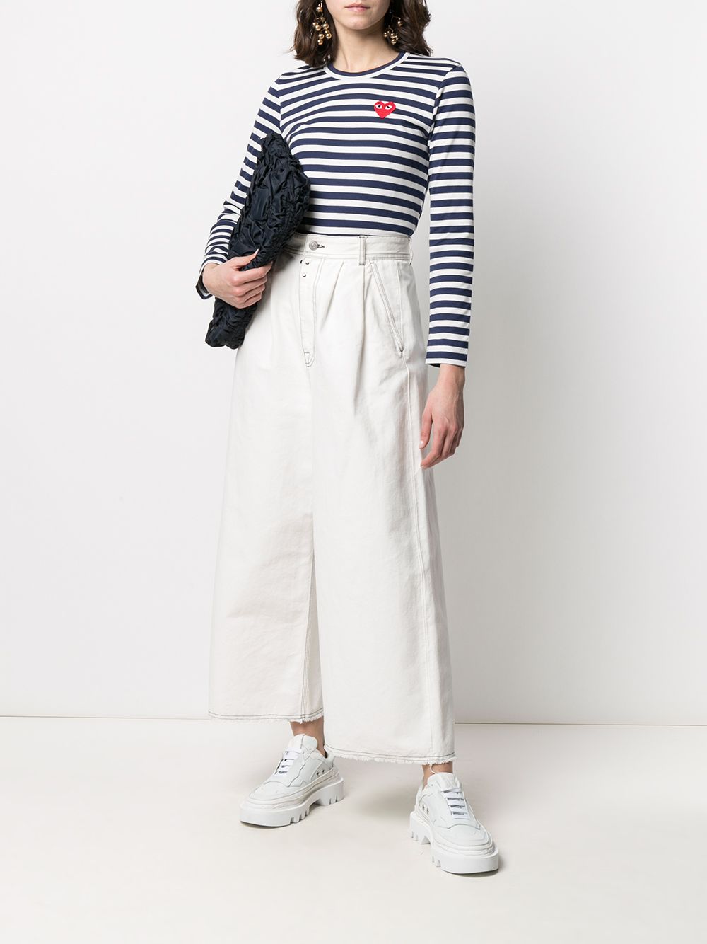 Comme Des Garcons Comme Des Garçons Striped cotton t-shirt
