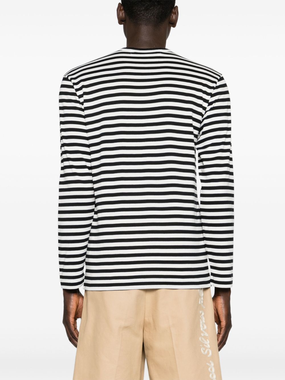 Comme Des Garcons Comme Des Garçons Striped cotton t-shirt