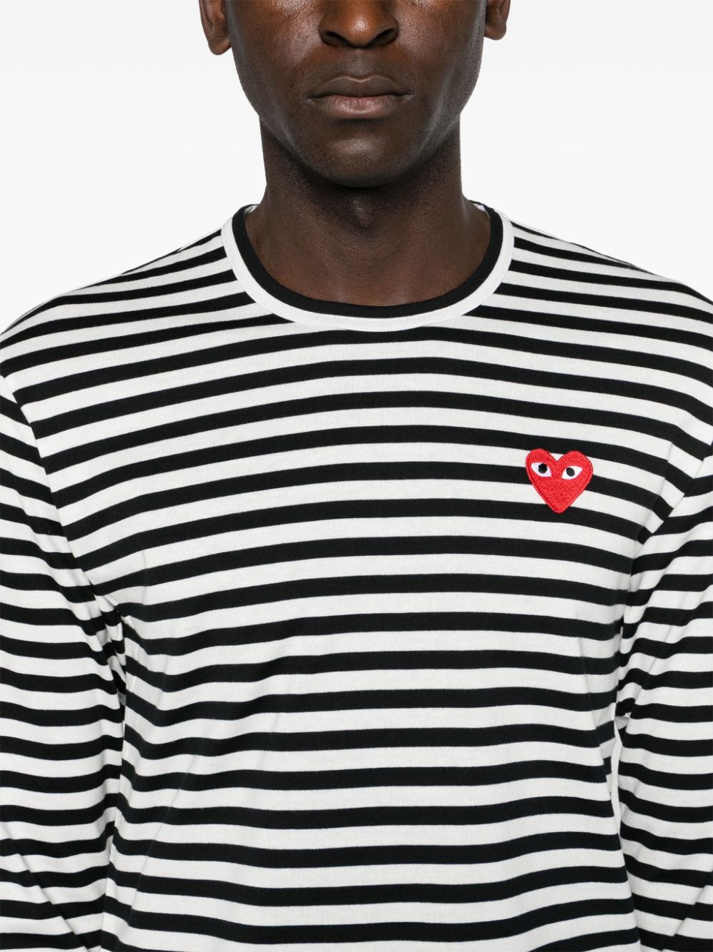 Comme Des Garcons Comme Des Garçons Striped cotton t-shirt