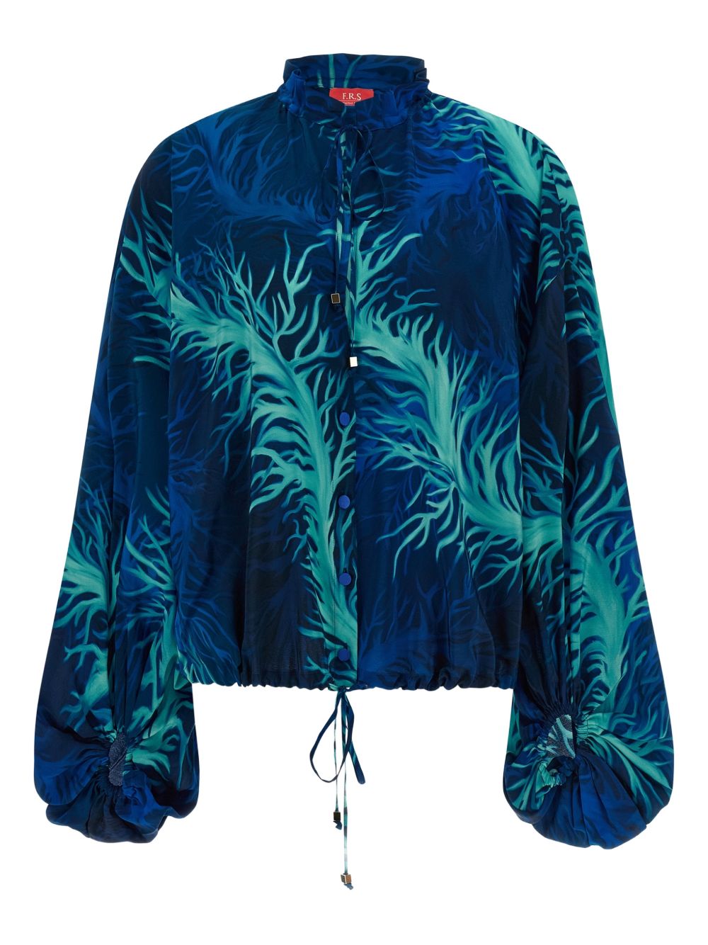 F.R.S . Printed silk blouse