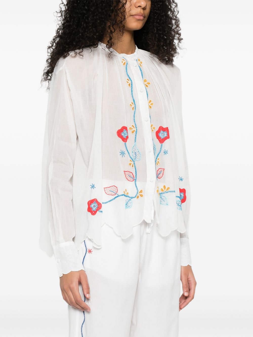 Forte Forte Embroidered cotton shirt
