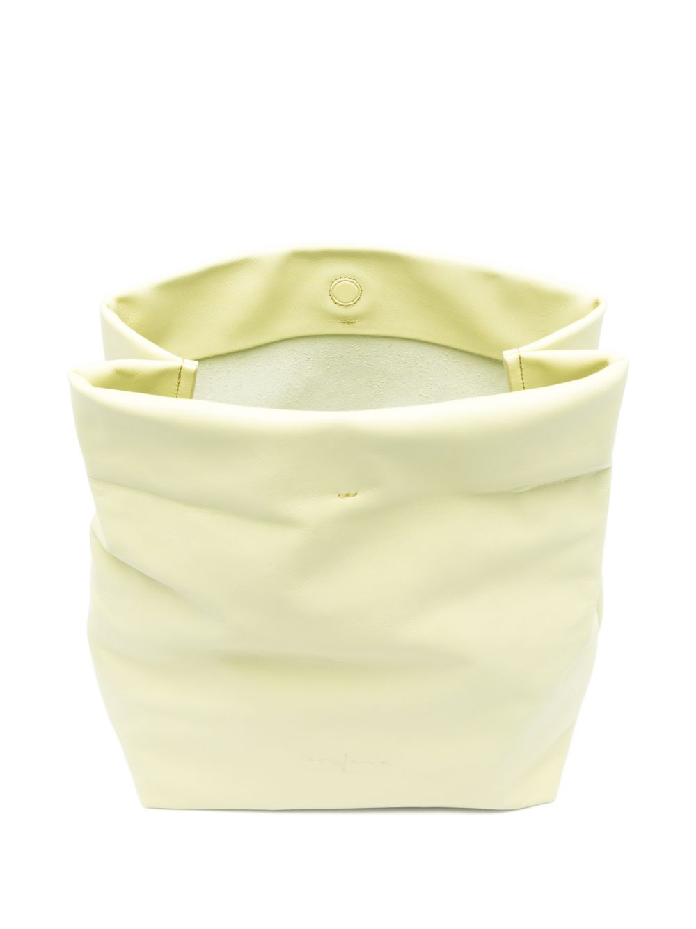 Cortana Delhi S, Large Lime Leather Clutch