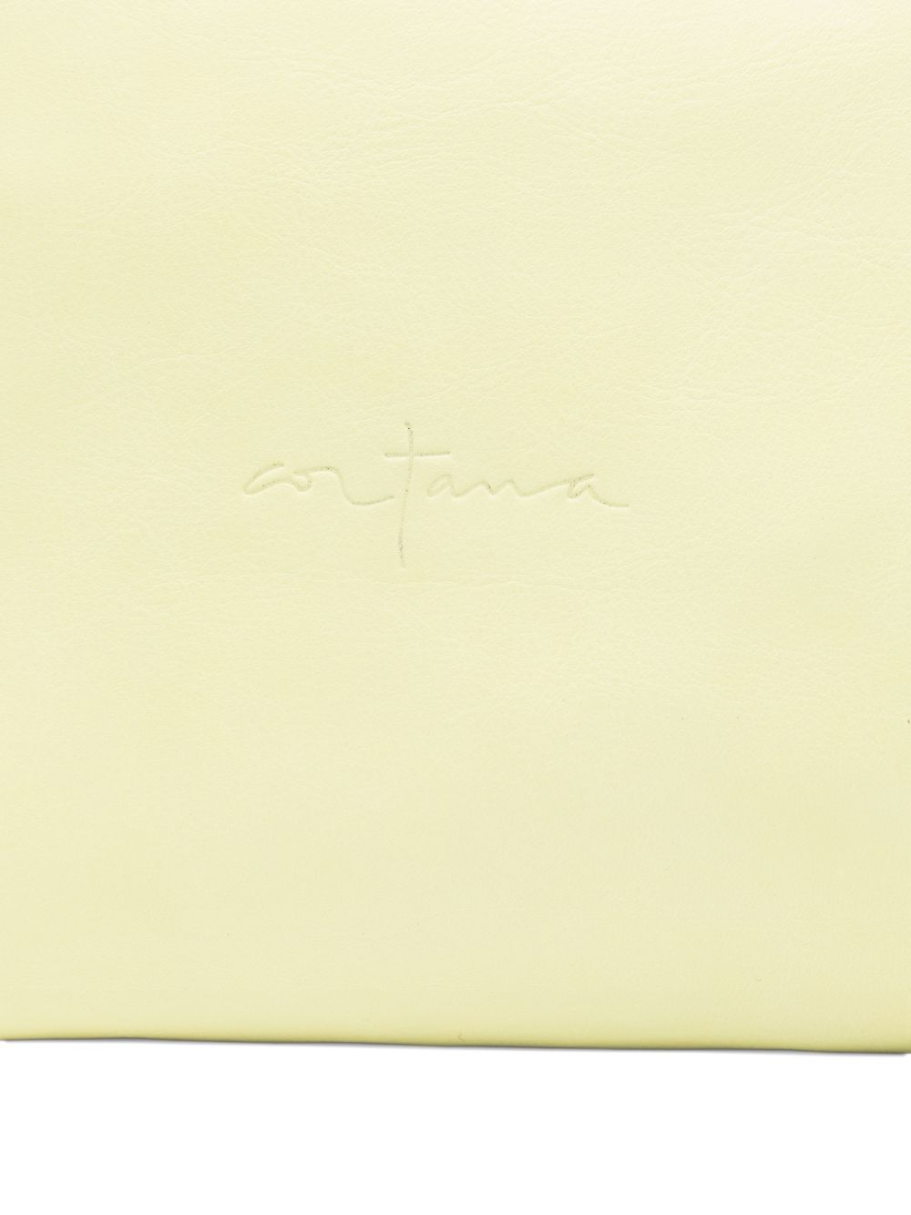 Cortana Delhi S, Large Lime Leather Clutch