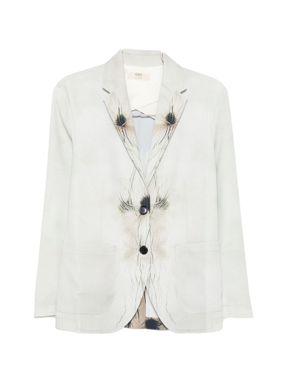 Sissiottostyle Printed single-breasted blazer jacket