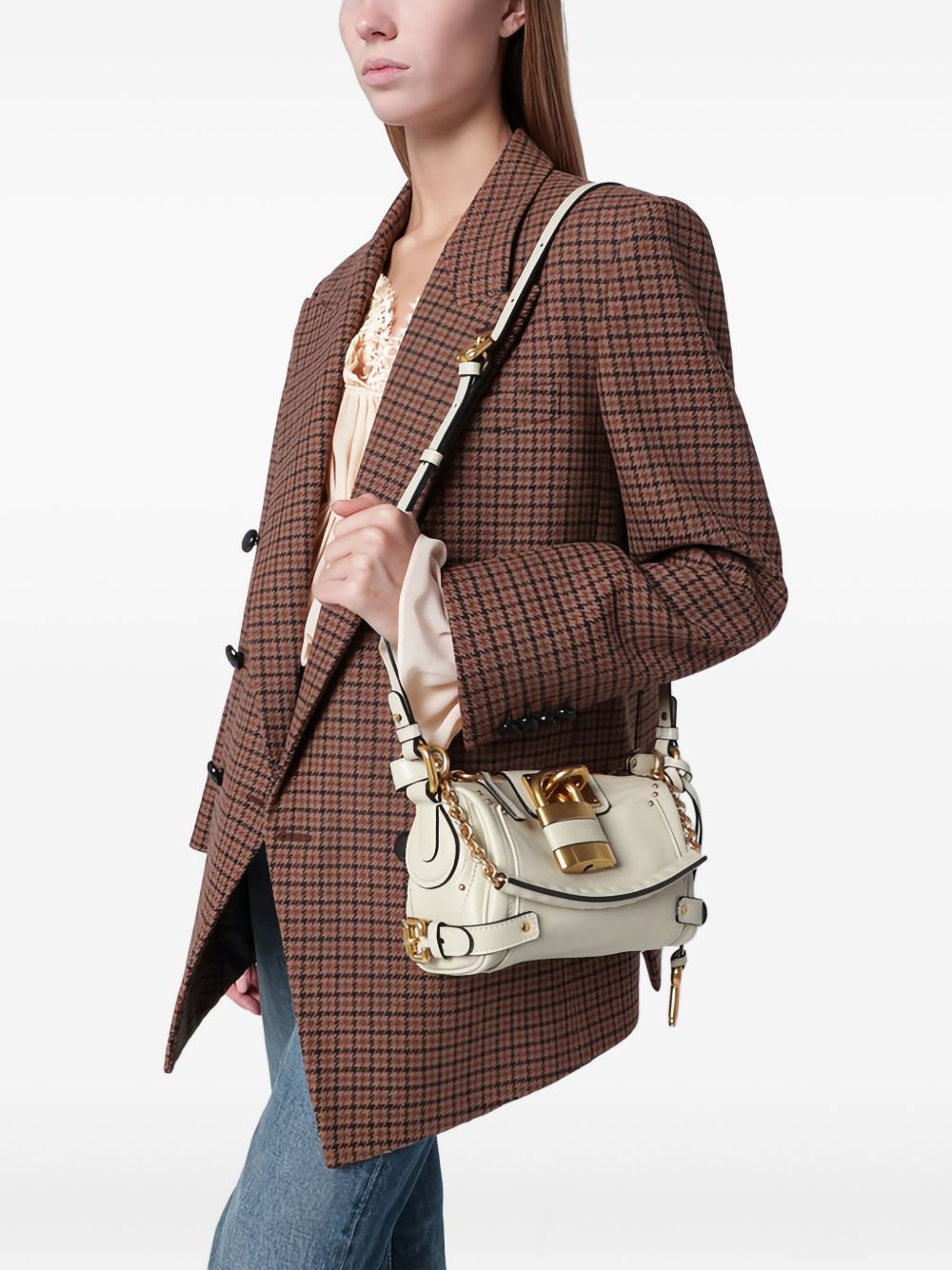 Chloé Small Paddington Chain Bag In Grained Leather