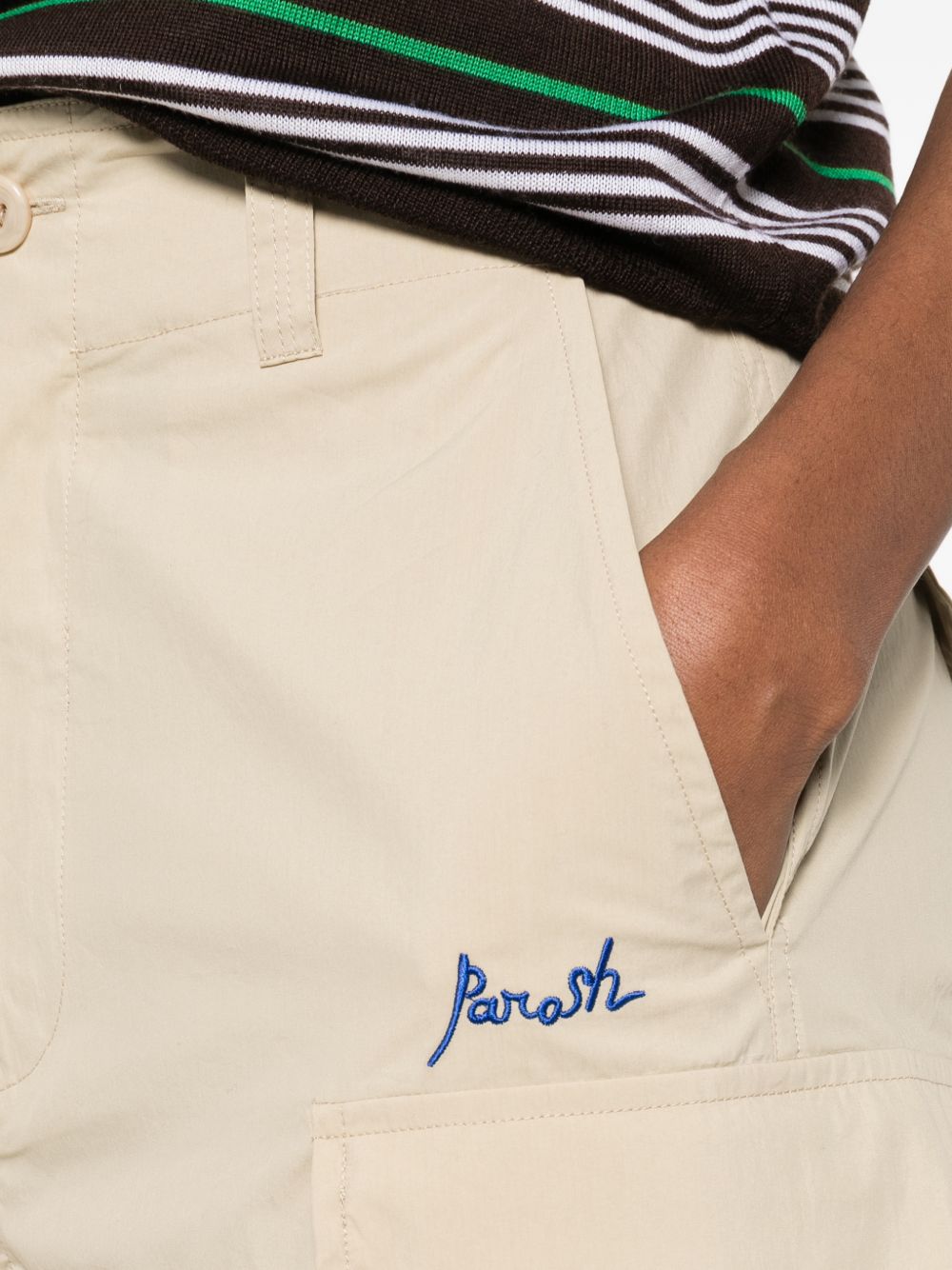 P.A.R.O.S.H. Nylon and cotton trousers