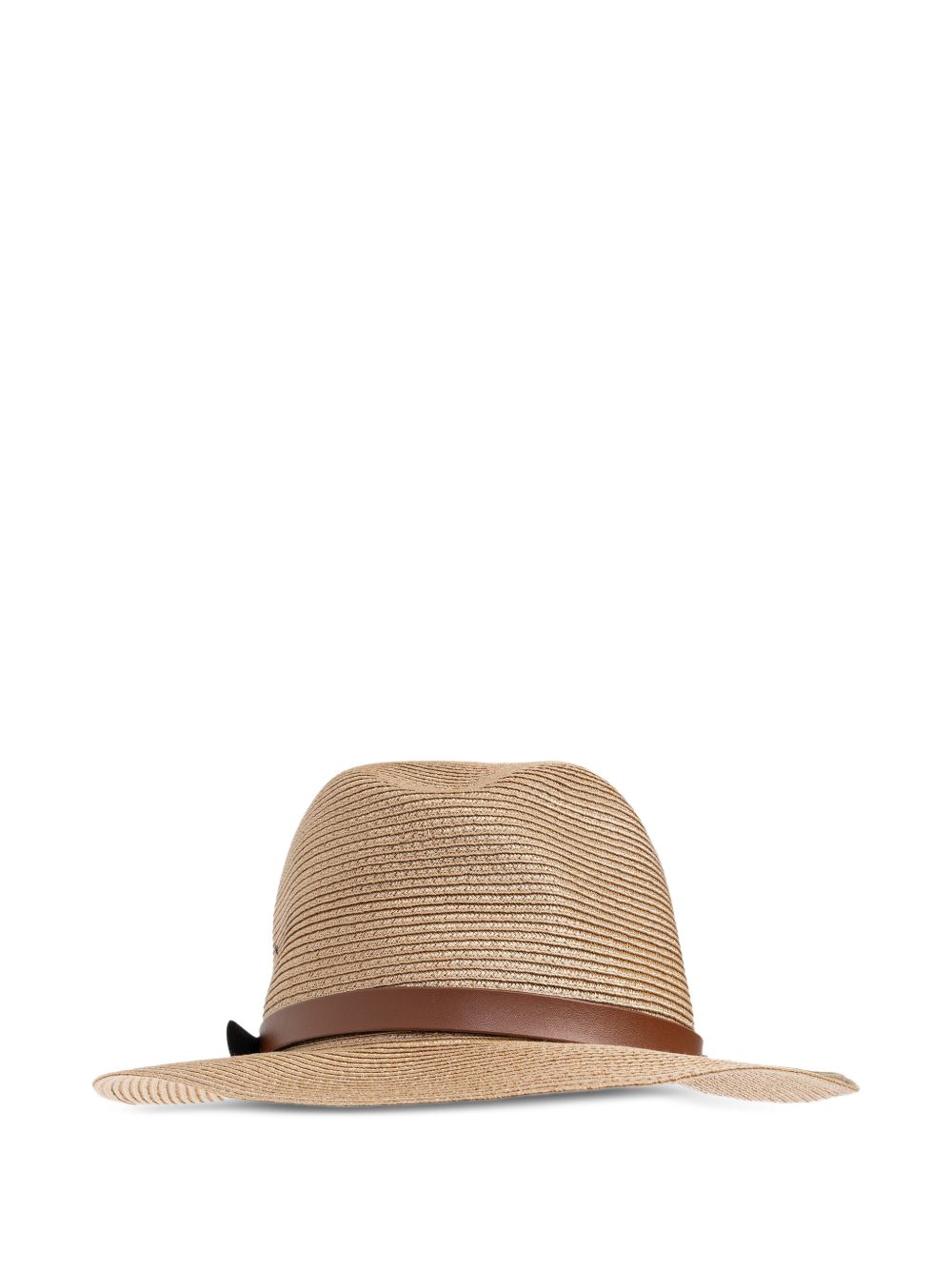 Emporio Armani Woven Raffia Fedora Hat