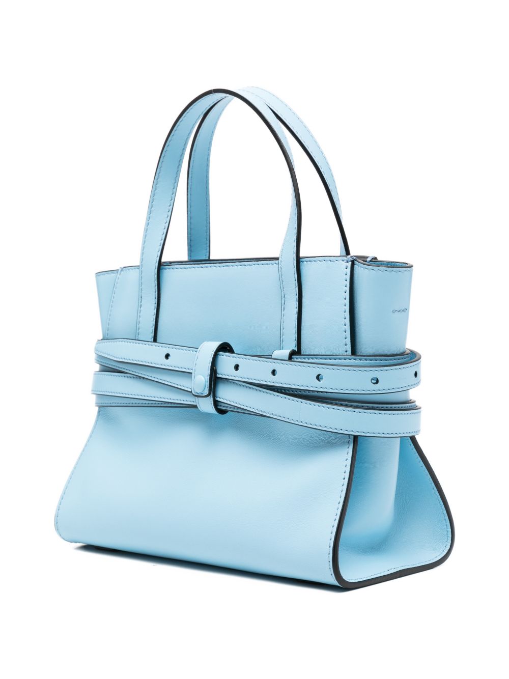 Moschino Tie Me small leather handbag