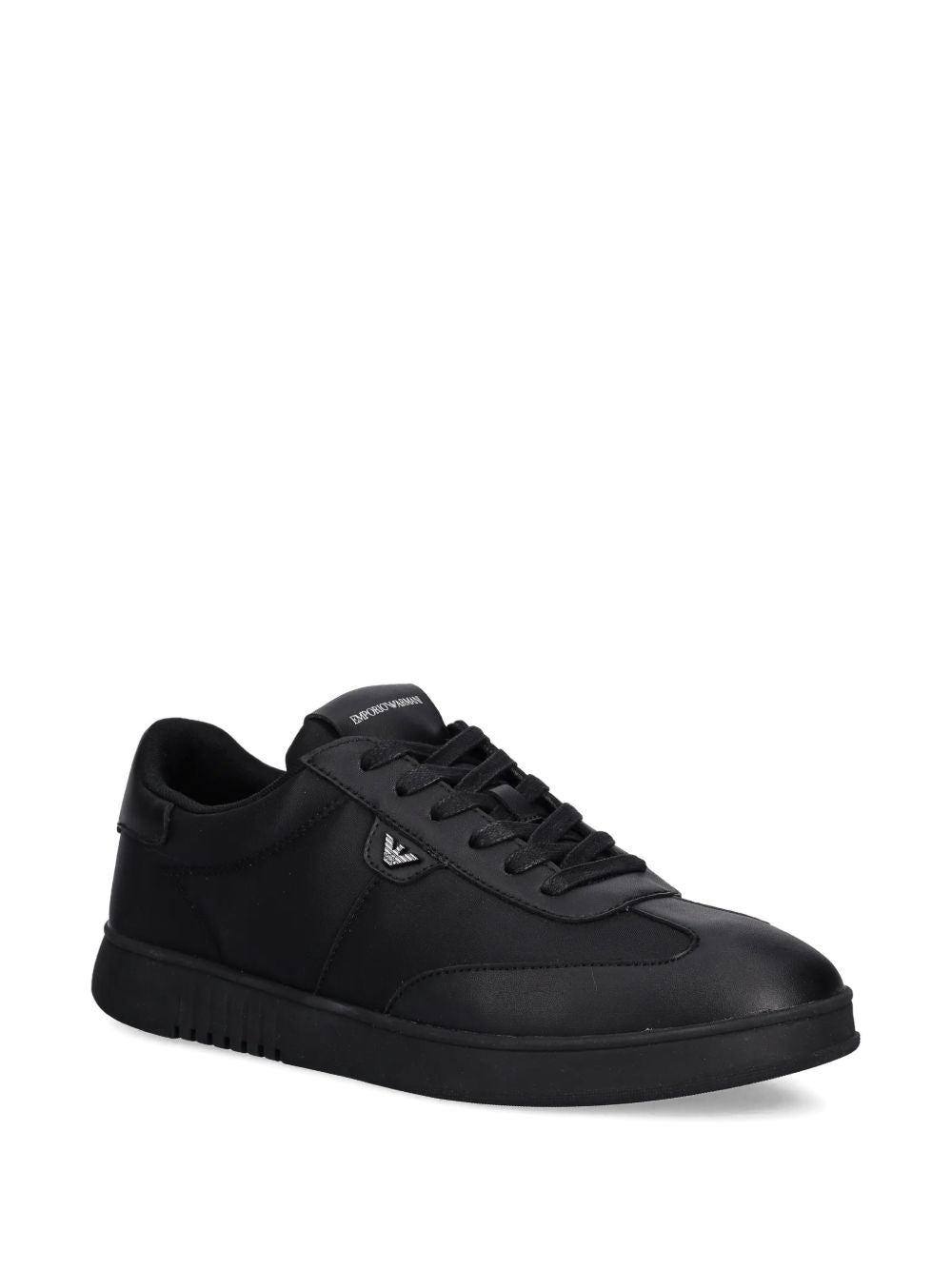 Emporio Armani Nylon sneakers with leather details