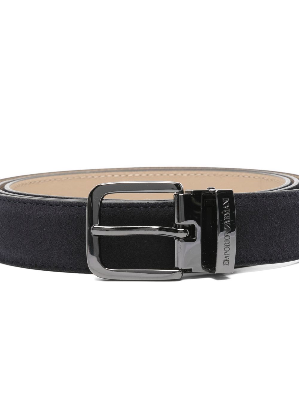 Emporio Armani Exclusive Suede Leather Belt