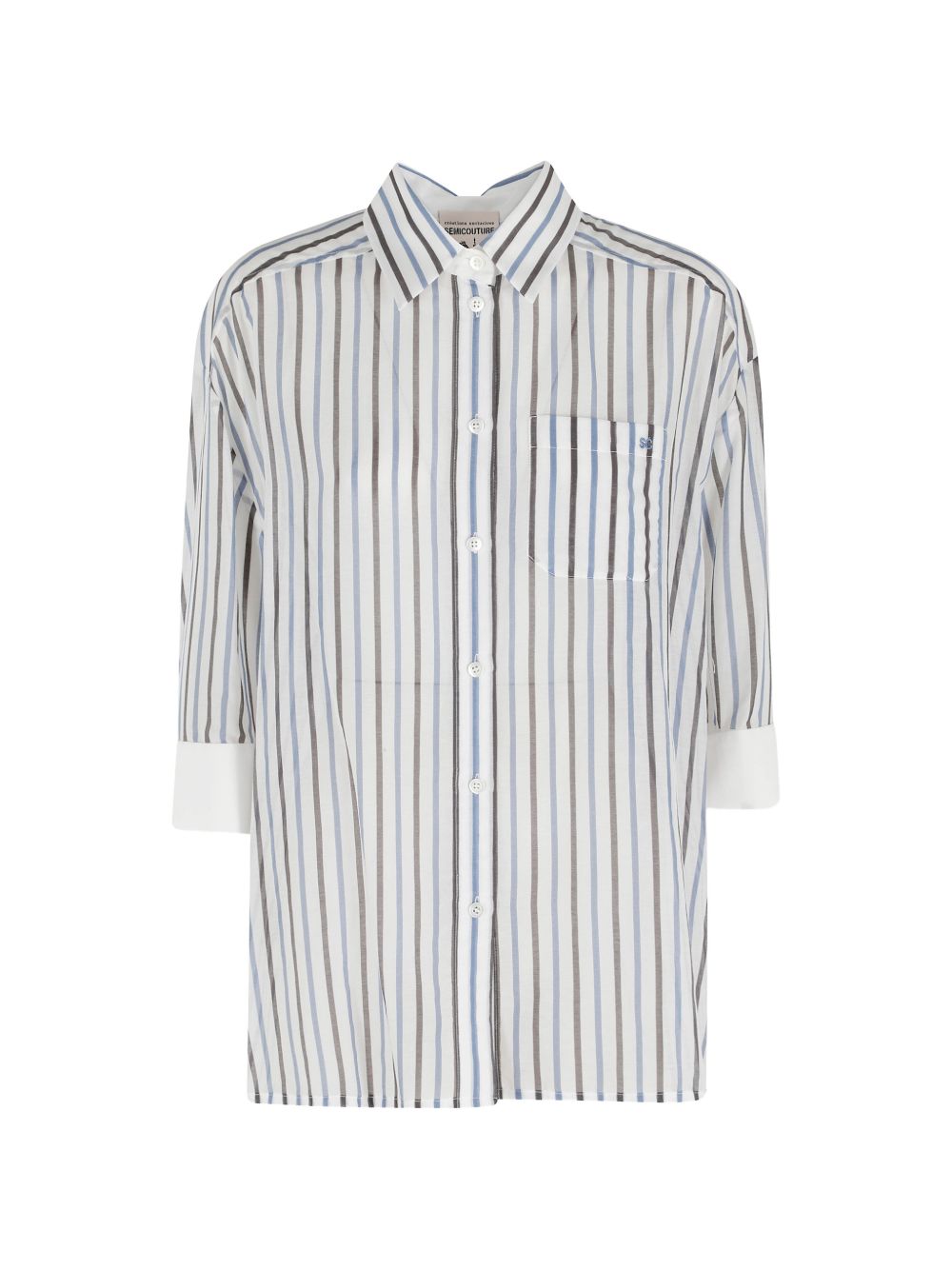Semicouture Gracia striped cotton shirt