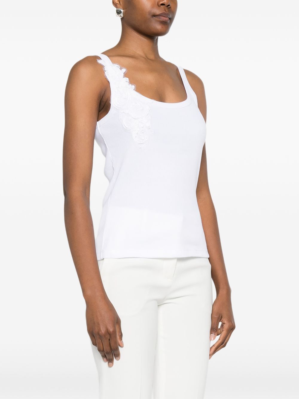 Ermanno Firenze Embroidered tank top