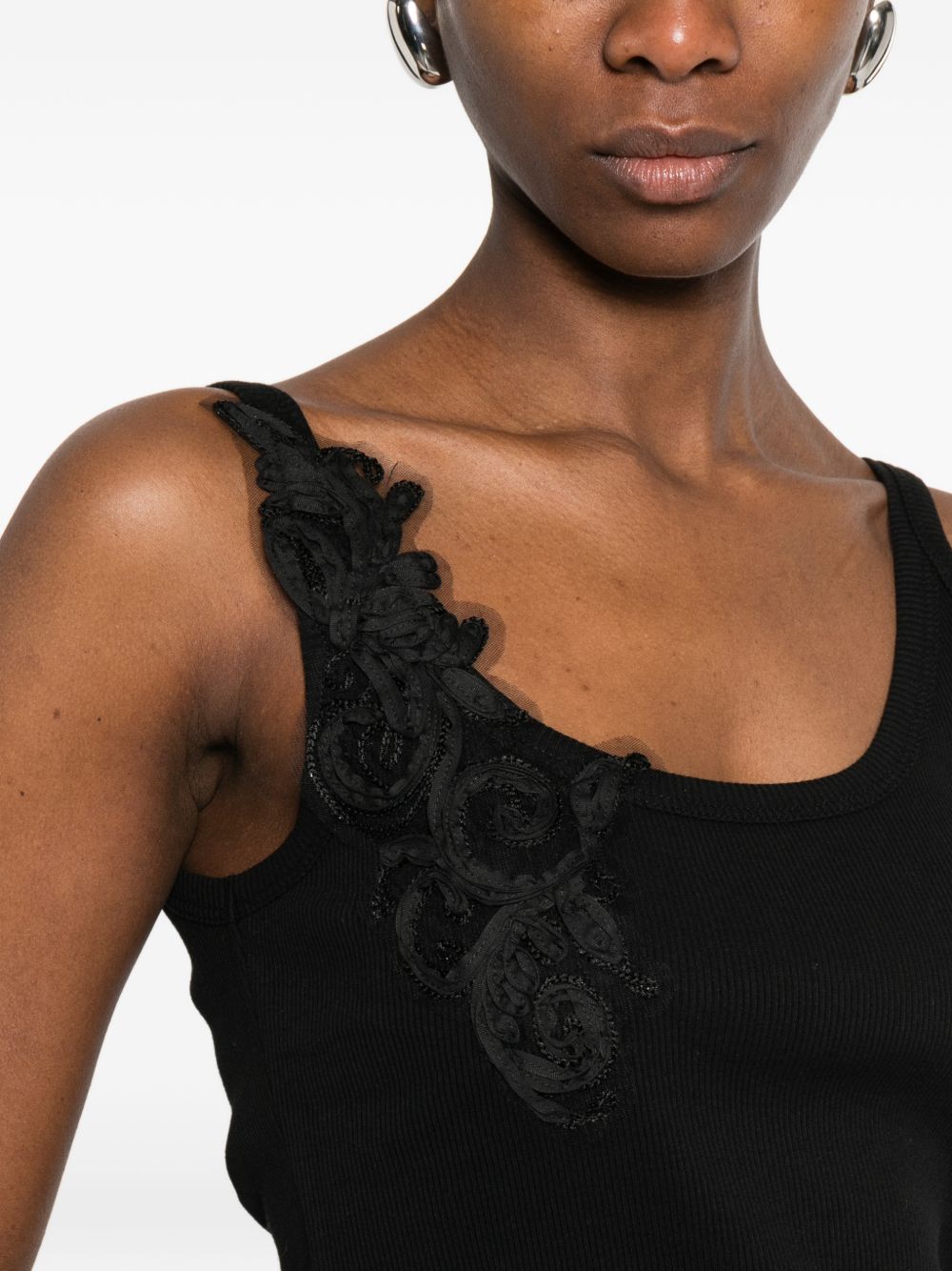 Ermanno Firenze Embroidered tank top