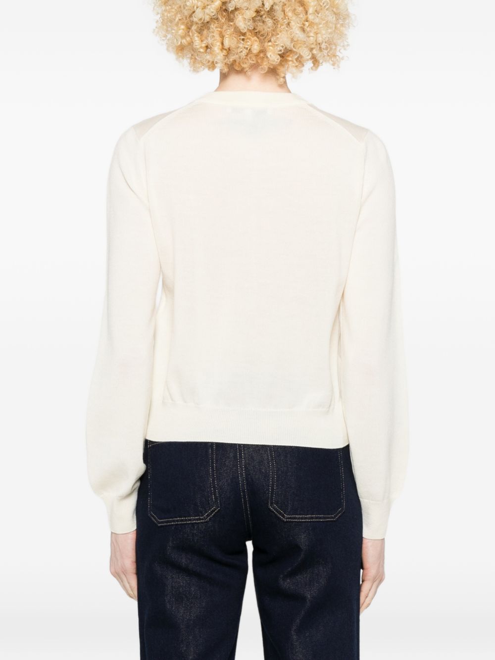 Maison Kitsuné Maison Kitsuné Baby Fox wool cardigan