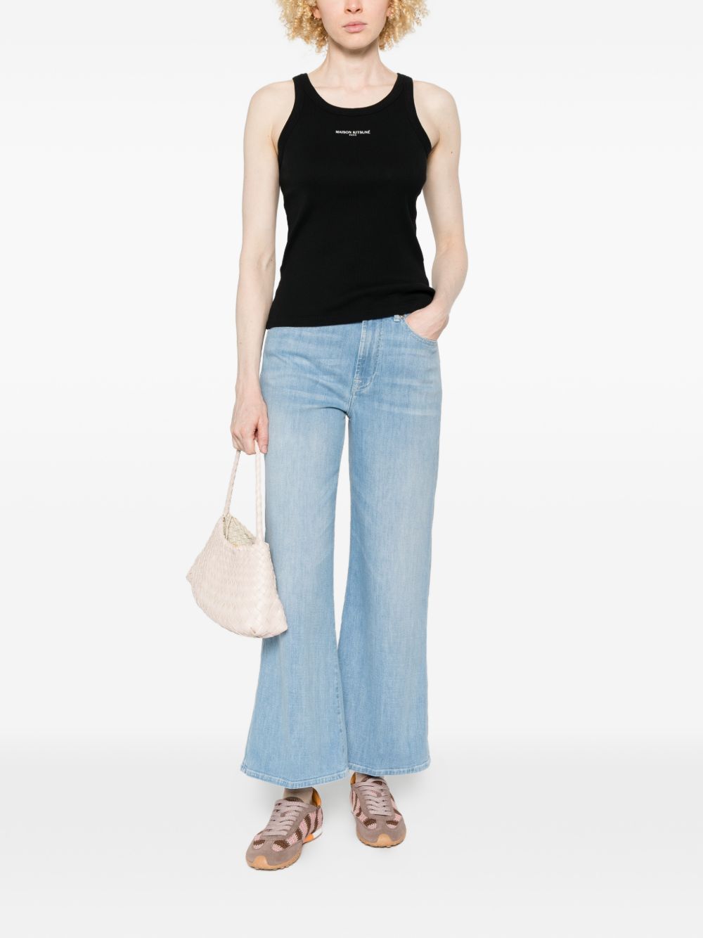 Maison Kitsuné Maison Kitsuné Logo cotton tank top