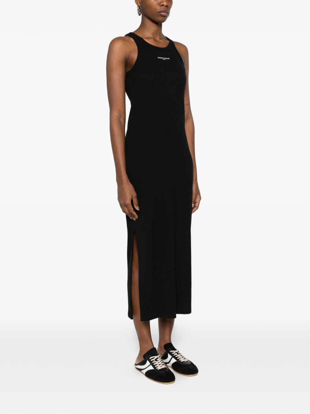 Maison Kitsuné Maison Kitsuné Logo ribbed tank dress