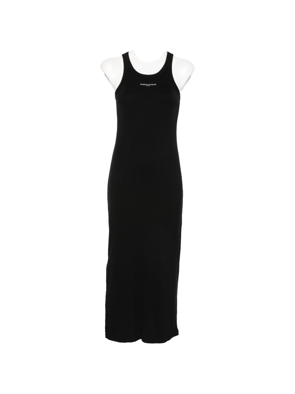 Maison Kitsuné Maison Kitsuné Logo ribbed tank dress