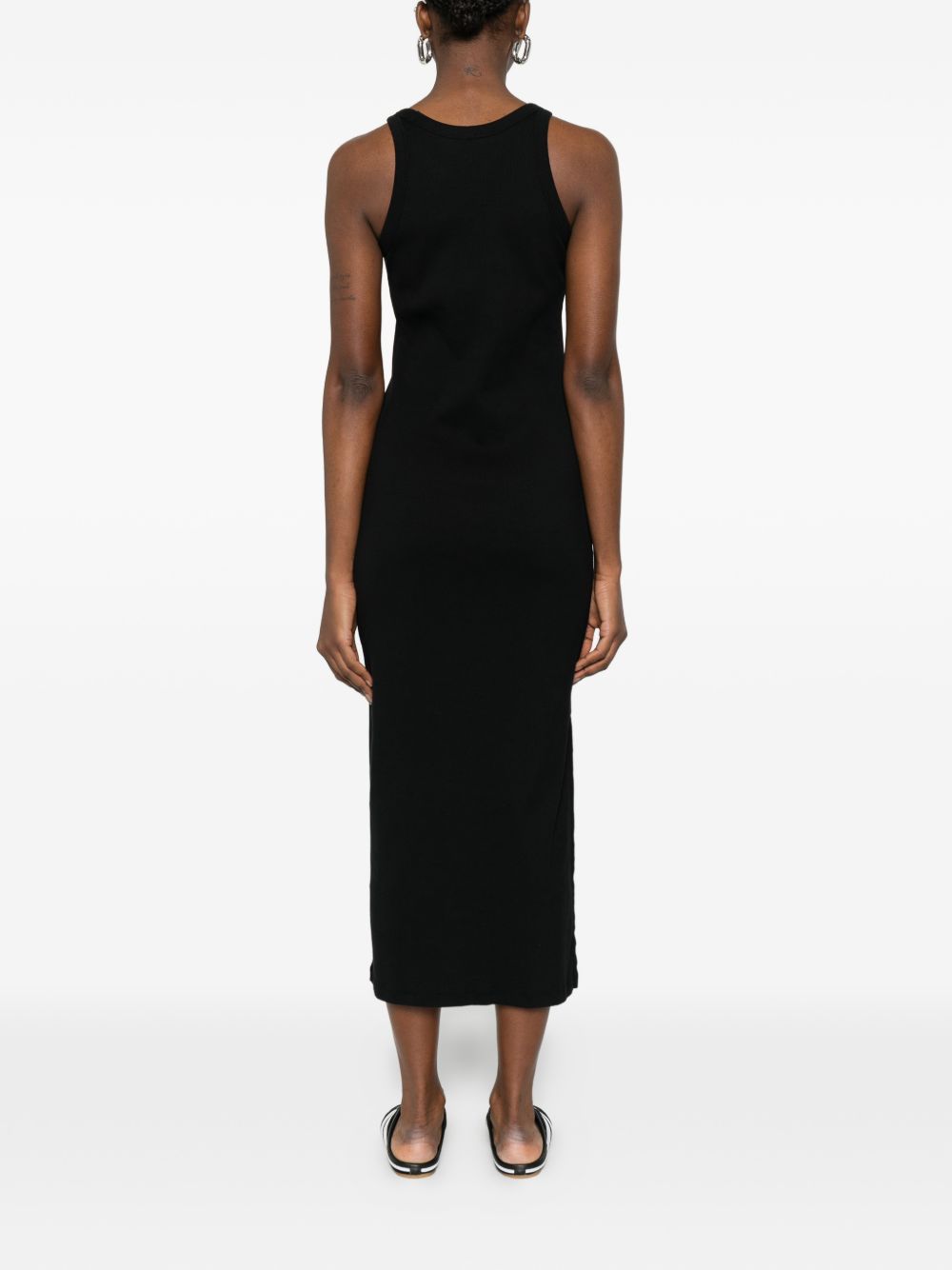 Maison Kitsuné Maison Kitsuné Logo ribbed tank dress