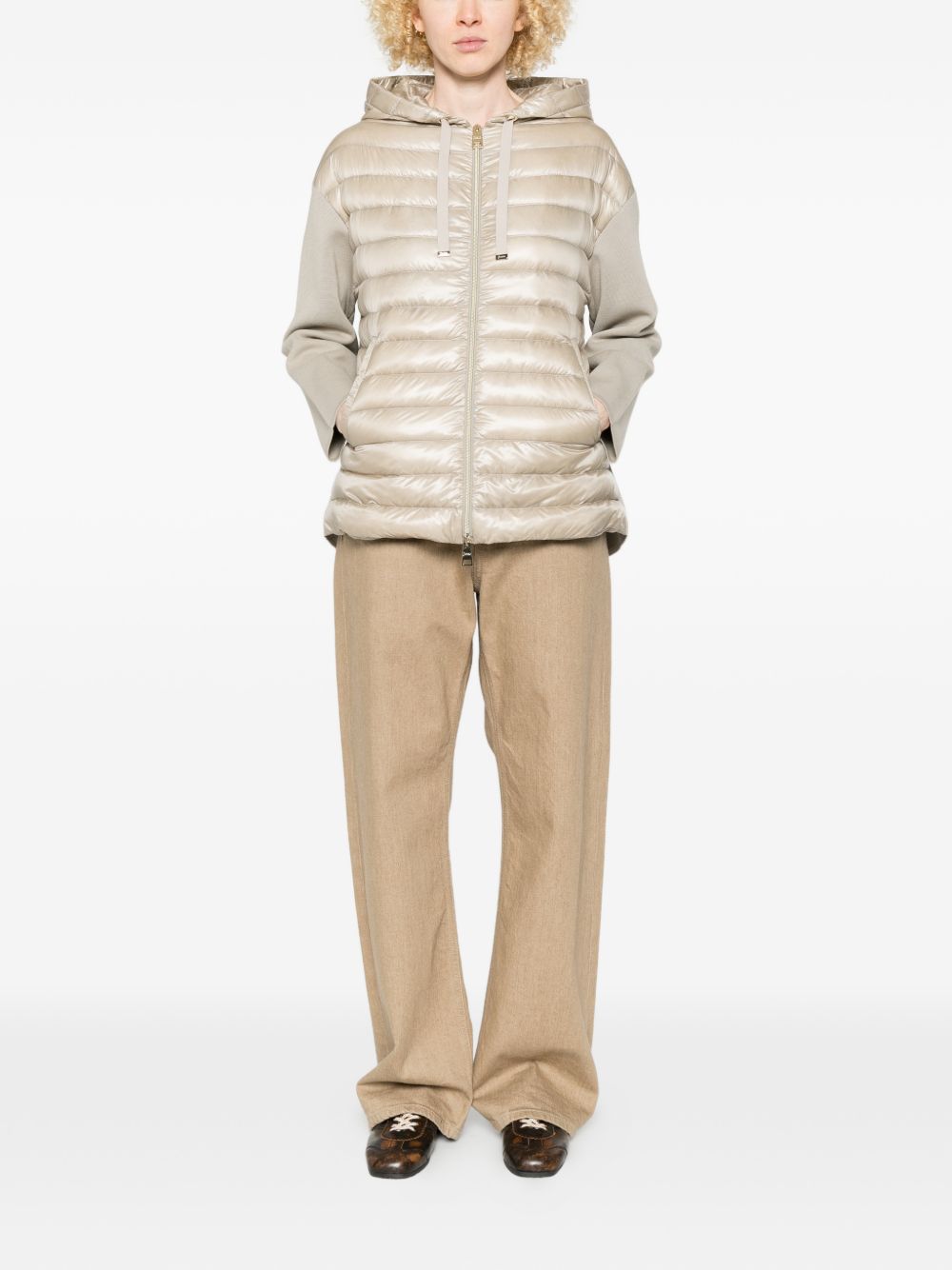 Herno Cotton and nylon down jacket