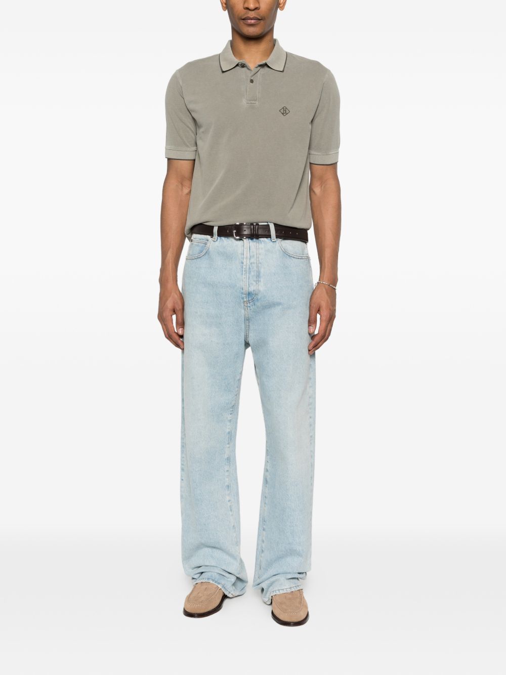 Herno Logo cotton polo shirt