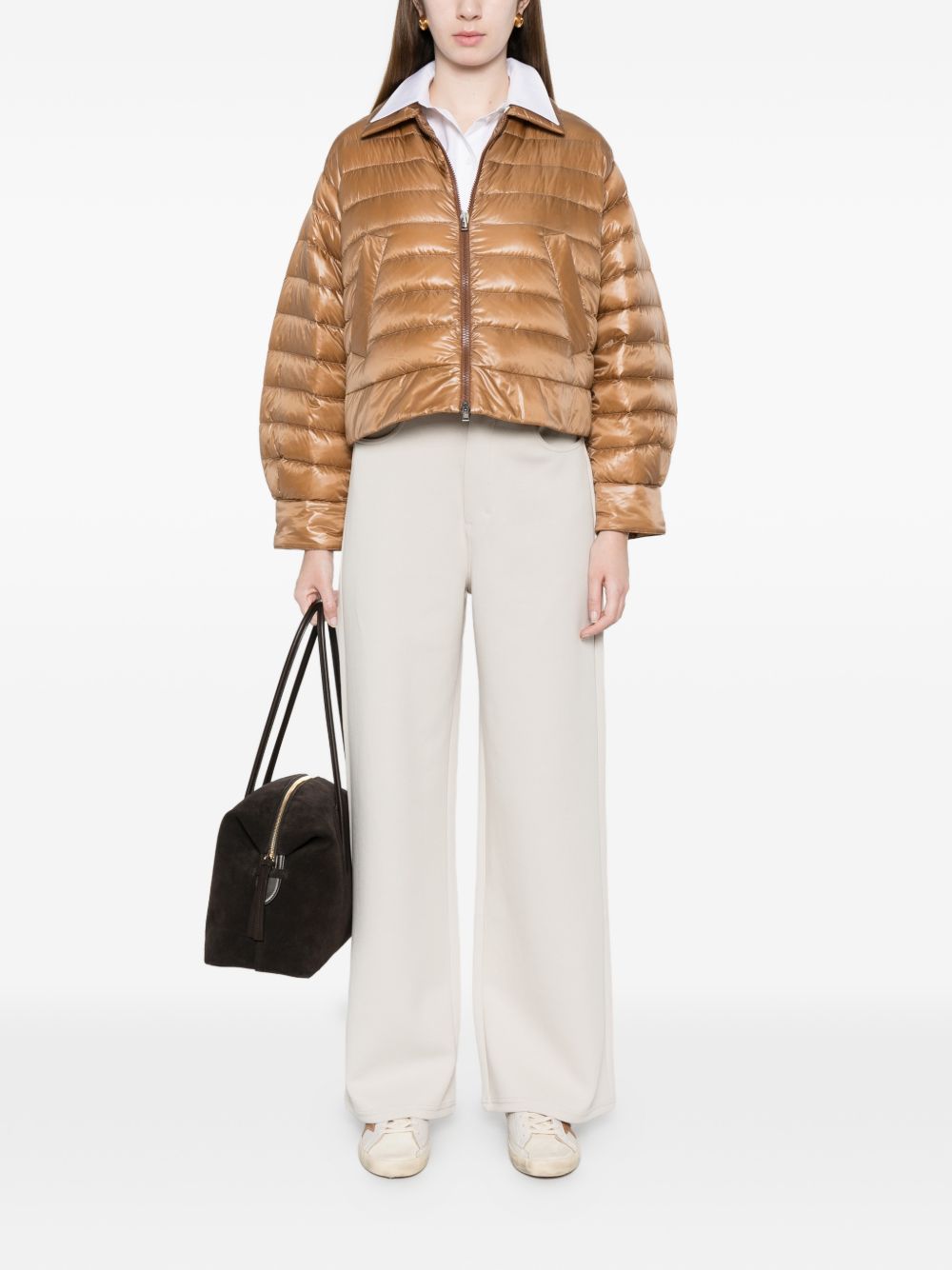 Herno Nylon short down jacket