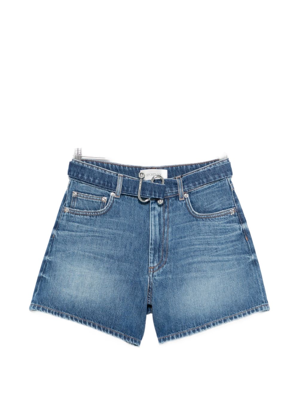Sportmax Denim cotton shorts