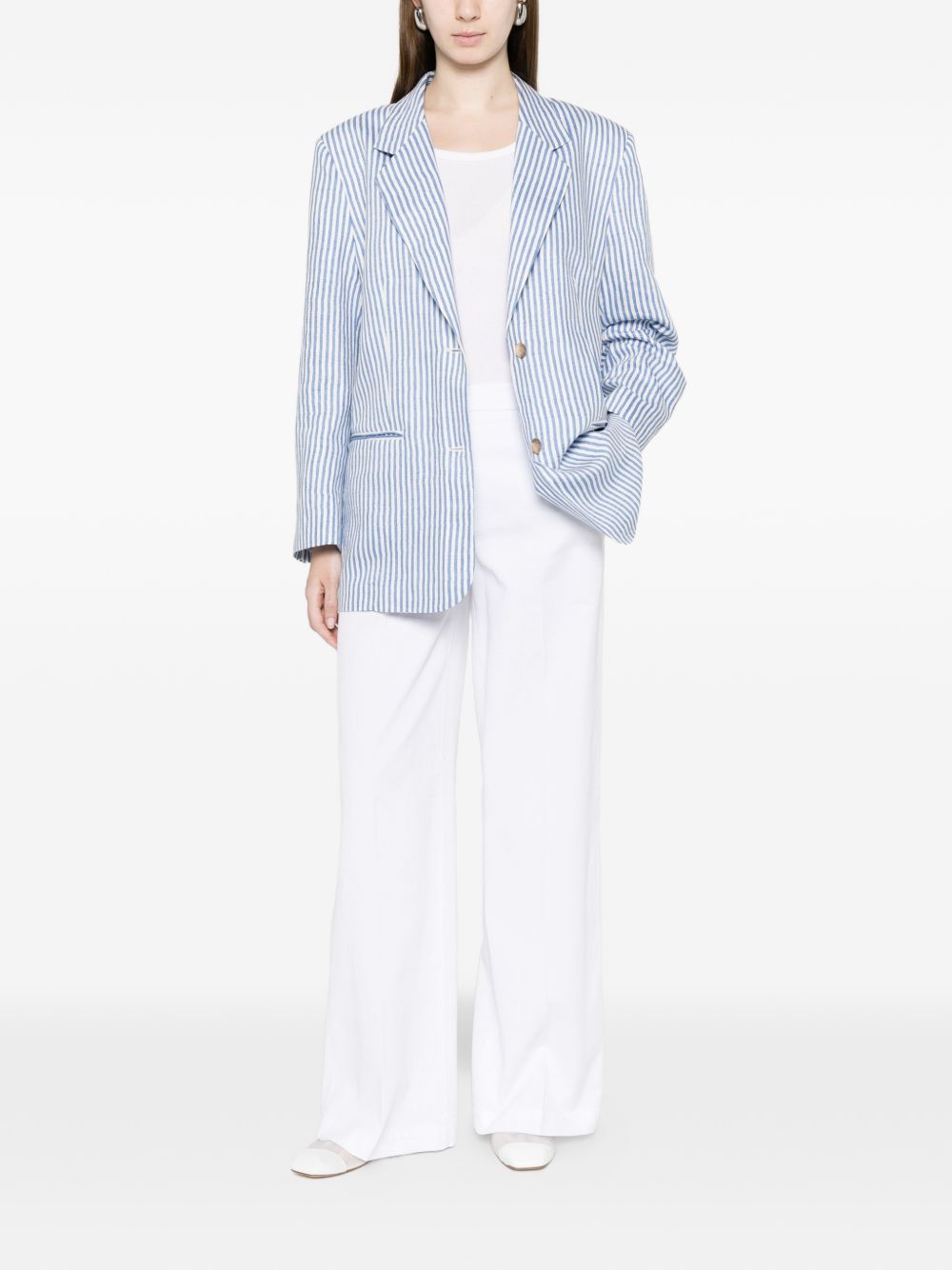 Via Masini 80 Cotton wide-leg trousers