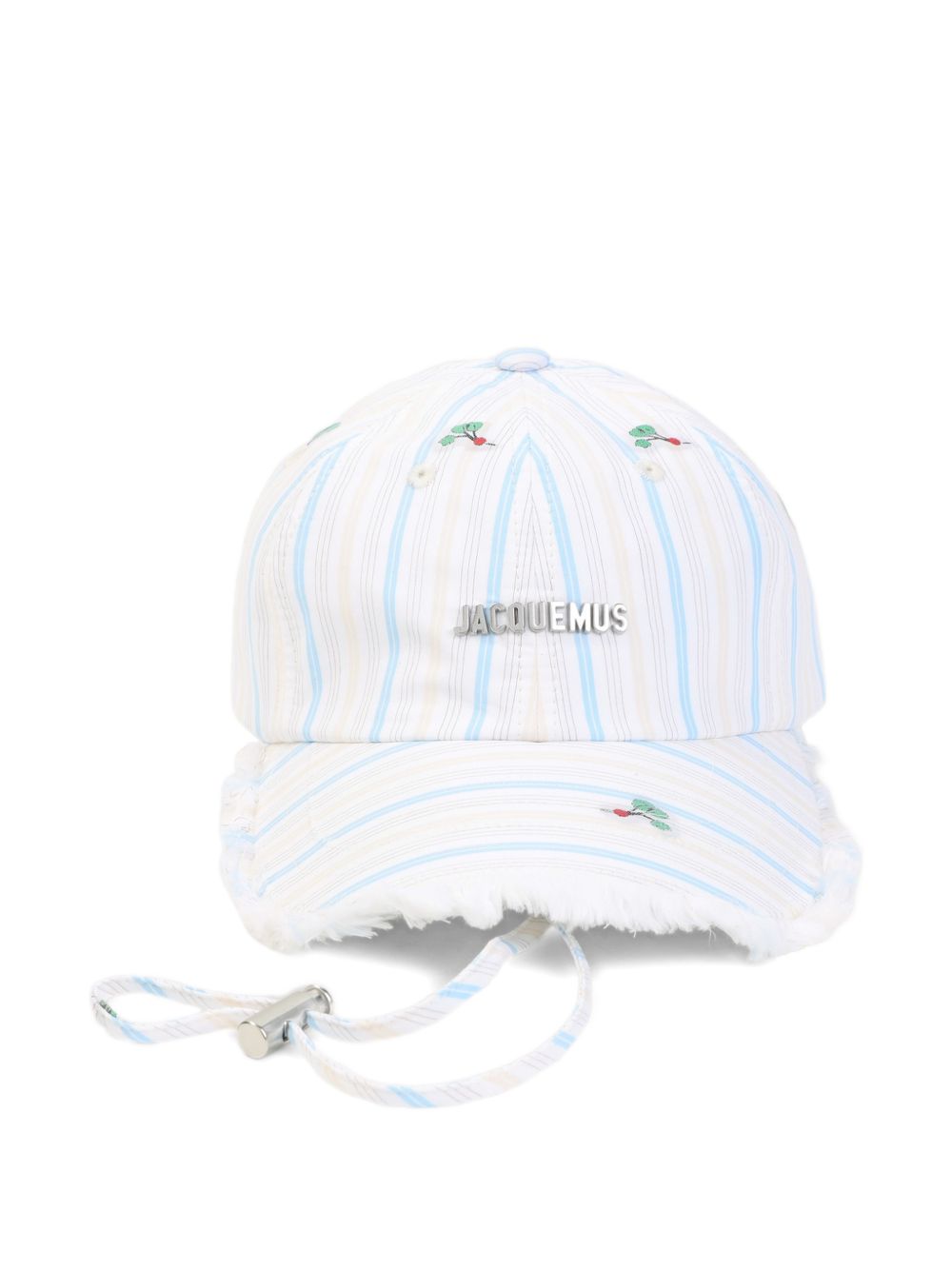 Jacquemus Cappello rigato in cotone