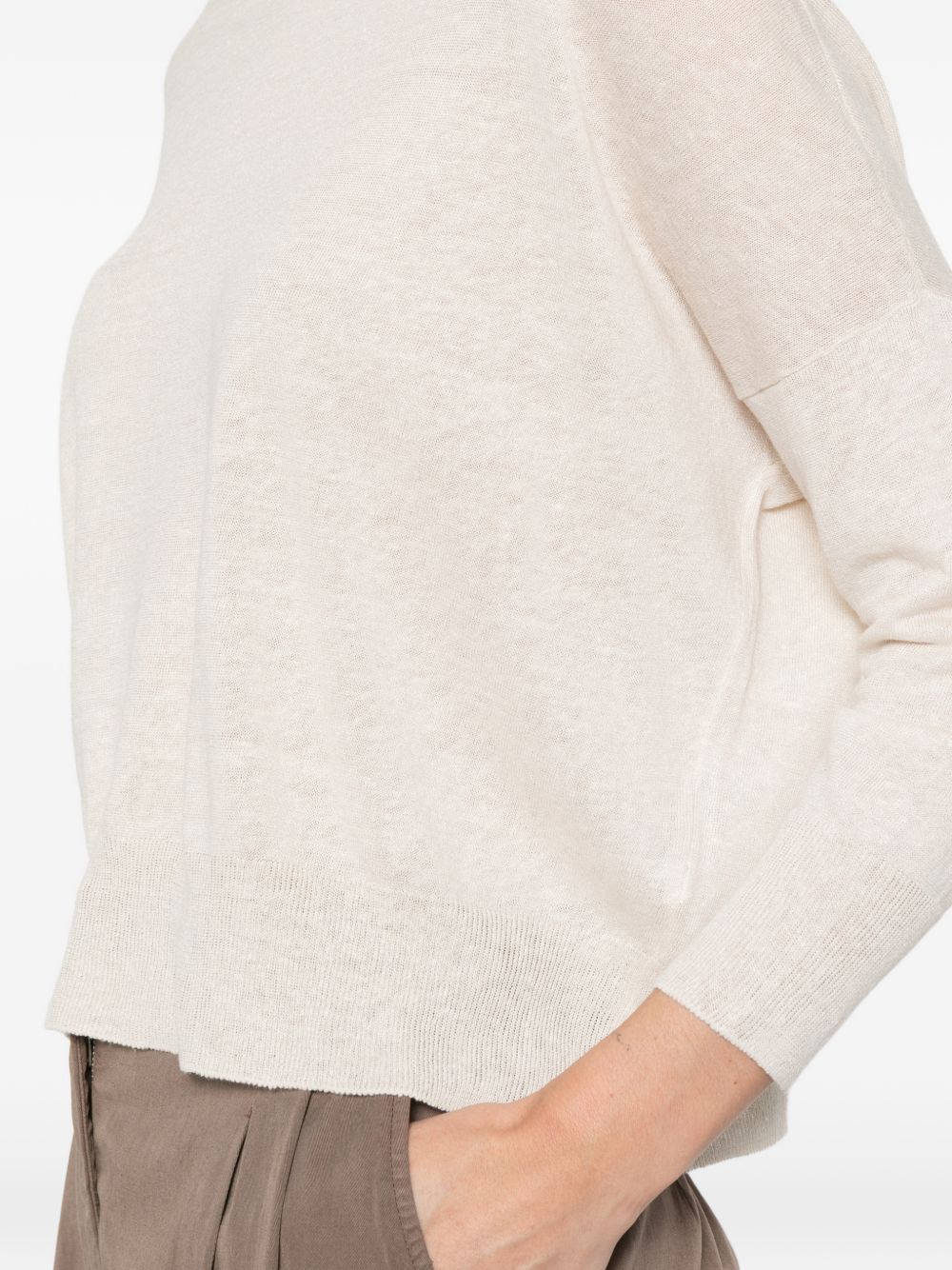 Base Linen and cotton blend sweater
