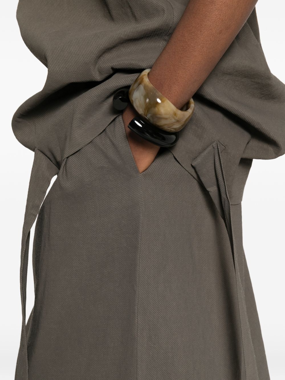 Uma Wang Paella linen blend trousers