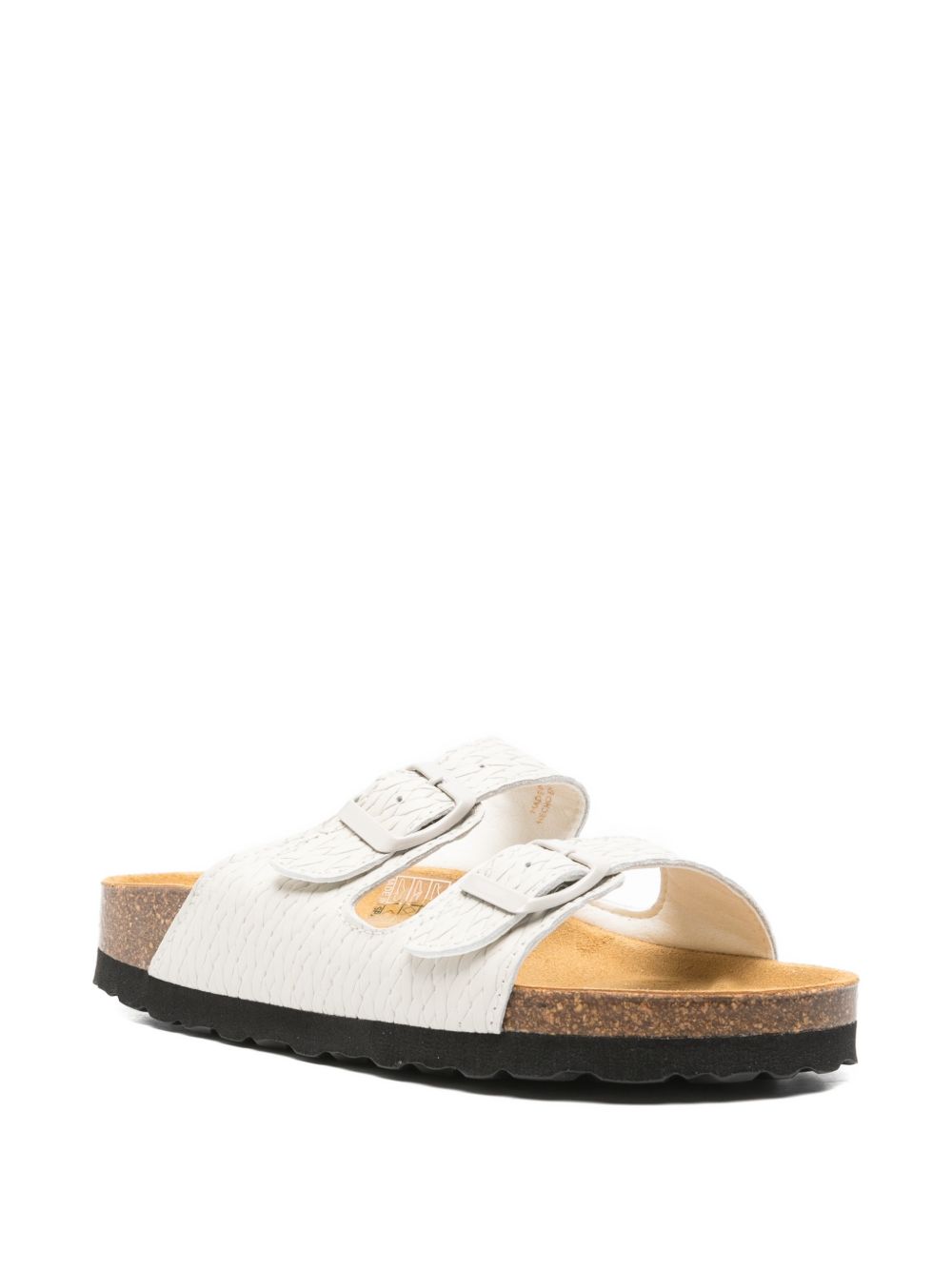Woolrich Two Bands leather sandals