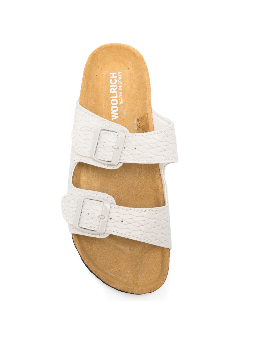 Woolrich Two Bands leather sandals