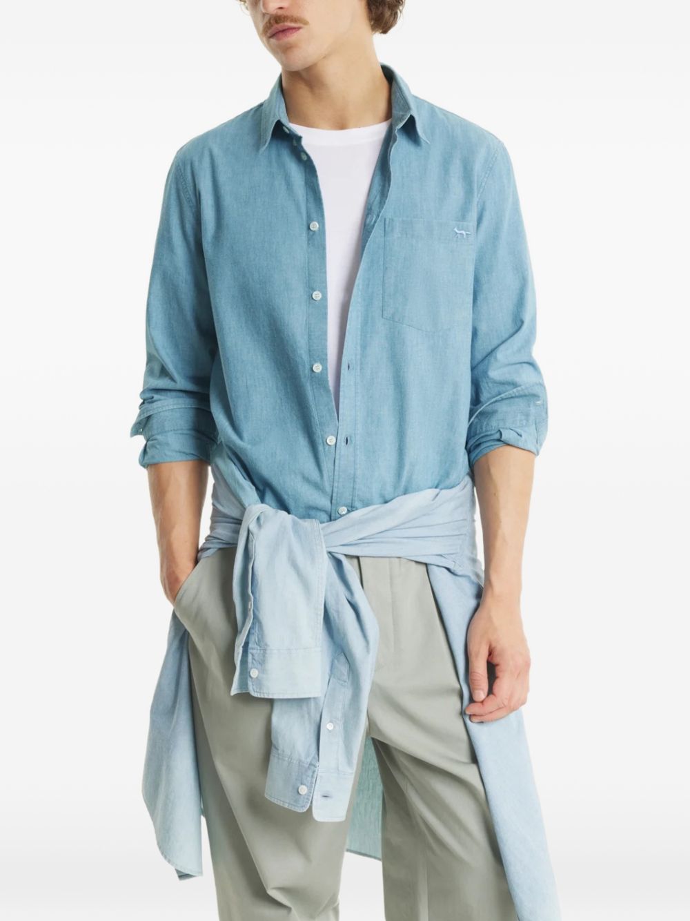 Maison Kitsuné Maison Kitsuné Profile Fox cotton shirt